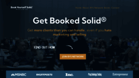 What Bookyourselfsolid.com website looks like in 2024 