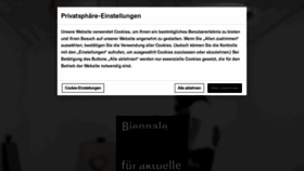 What Biennalefotografie.de website looks like in 2024 