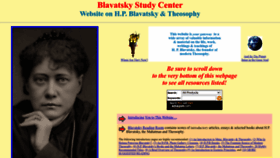 What Blavatskyarchives.com website looks like in 2024 