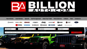 What Billionauto.com website looks like in 2024 