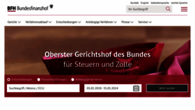 What Bundesfinanzhof.de website looks like in 2024 