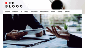 What Bloog.pl website looked like in 2024 (1 year ago)