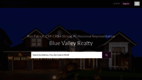 What Bluevalleyrealty.com website looks like in 2024 