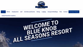 What Blueknob.com website looks like in 2024 