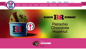 What Baskinrobbinsmea.com website looks like in 2024 