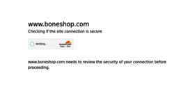 What Boneshop.com website looks like in 2024 