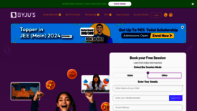 What Byjus.com website looks like in 2024 