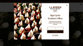 What Burdickchocolate.com website looks like in 2024 
