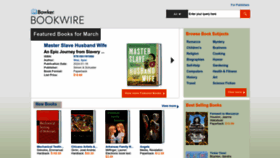 What Bookwire.com website looks like in 2024 