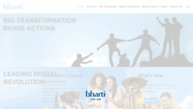 What Bharti.com website looks like in 2024 