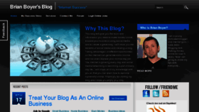 What Boyerblog.com website looked like in 2011 (13 years ago)
