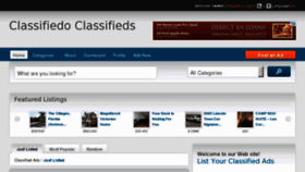 What Classifiedo.com website looked like in 2011 (12 years ago)