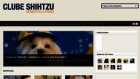 What Clubeshihtzu.com.br website looked like in 2011 (13 years ago)
