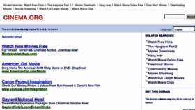 What Cinema.org website looked like in 2011 (12 years ago)
