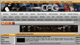 What Cagame.de website looked like in 2011 (12 years ago)