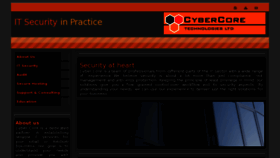What Cyber-core.co.uk website looked like in 2012 (13 years ago)