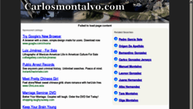 What Carlosmontalvo.com website looked like in 2012 (12 years ago)