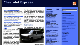 What Chevroletexpress.net website looked like in 2012 (12 years ago)