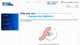 What Changingmydiabetes.in website looked like in 2012 (12 years ago)