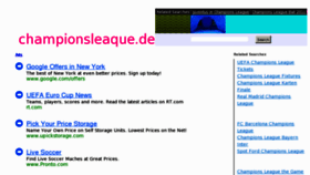 What Championsleaque.de website looked like in 2012 (12 years ago)