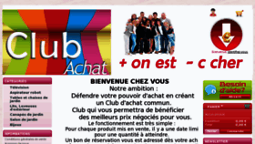 What Club-achat.com website looked like in 2012 (12 years ago)