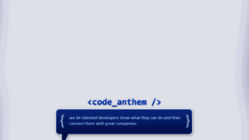 What Codeanthem.com website looked like in 2012 (12 years ago)