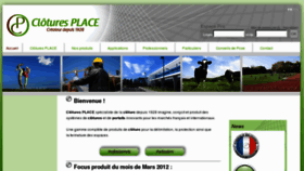 What Clotures-place.com website looked like in 2012 (12 years ago)