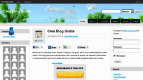 What Creabloggratis.com website looked like in 2012 (12 years ago)