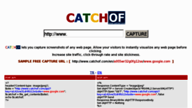 What Catchof.com website looked like in 2012 (12 years ago)