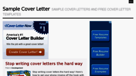 What Coverletters.cn website looked like in 2012 (12 years ago)