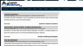 What Captainbookmark.com website looked like in 2012 (11 years ago)