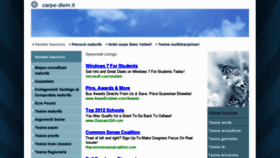 What Carpe-diem.it website looked like in 2012 (12 years ago)