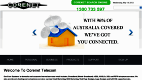 What Corenet.com.au website looked like in 2012 (11 years ago)