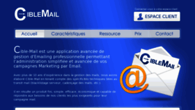 What Cible-mail.com website looked like in 2012 (12 years ago)