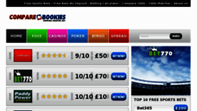 What Comparebookies.com website looked like in 2012 (11 years ago)