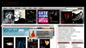 What Cinebee.org website looked like in 2012 (11 years ago)