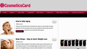 What Cosmeticscard.com website looked like in 2012 (11 years ago)