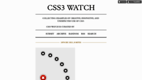 What Css3watch.com website looked like in 2012 (11 years ago)