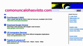 What Comonuncalohasvisto.com website looked like in 2012 (11 years ago)