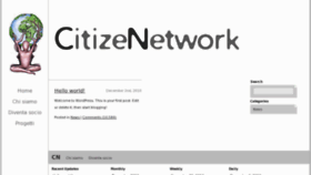 What Citizenetwork.org website looked like in 2012 (11 years ago)