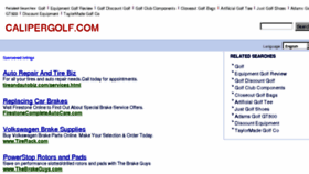 What Calipergolf.com website looked like in 2011 (13 years ago)