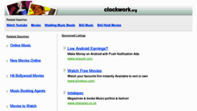 What Clockwork.org website looked like in 2011 (13 years ago)