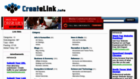 What Createlink.info website looked like in 2012 (11 years ago)