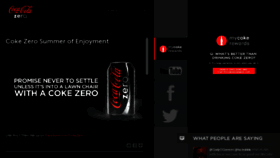 What Cocacolazero.com website looked like in 2012 (11 years ago)