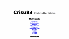 What Cniska.net website looked like in 2012 (11 years ago)