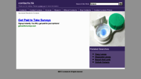 What Contacts.hk website looked like in 2012 (11 years ago)