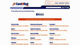 What Cantufind.com website looked like in 2012 (11 years ago)