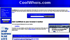What Coolwhois.com website looked like in 2011 (13 years ago)