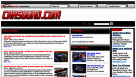 What Carsound.com website looked like in 2012 (11 years ago)