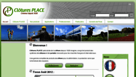What Clotures-place.com website looked like in 2012 (11 years ago)